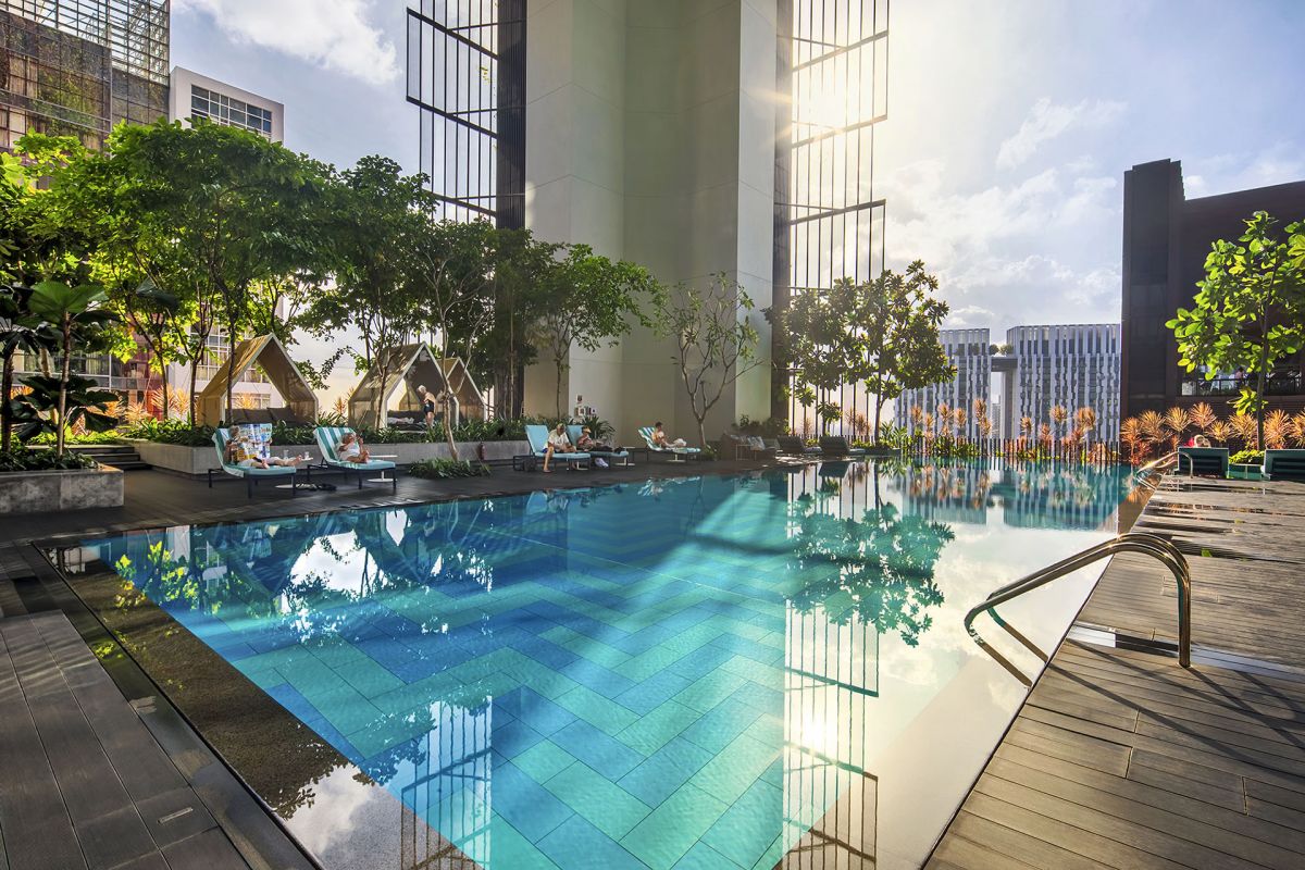 Oasia Hotel Singapore More Sports More Architecture