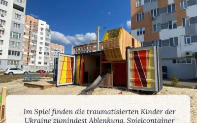 Play containers for Ukraine
