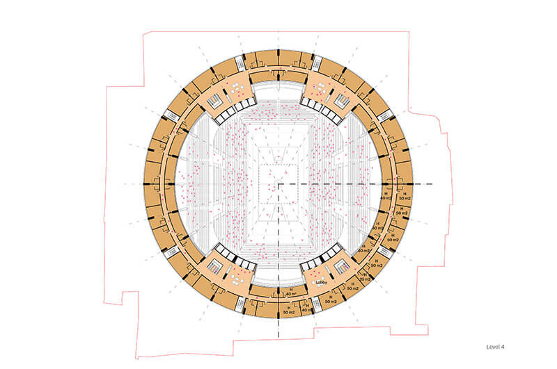 800px_MVRDV The Grand Ballroom_Plans - L4 Hotel rooms