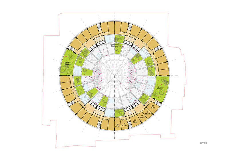 800px_MVRDV The Grand Ballroom_Plans - L6 Residential courtyard